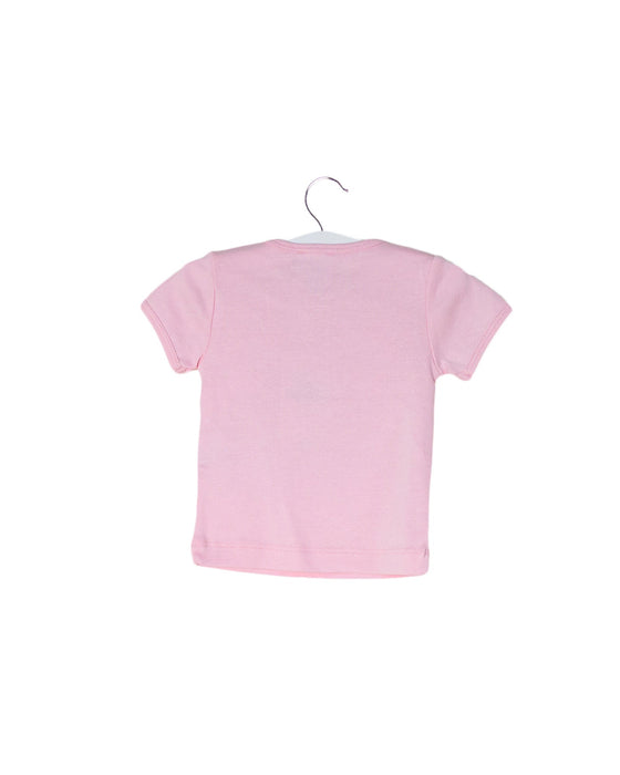 A Pink Short Sleeve T Shirts from Agnes b. in size 0-3M for girl. (Back View)