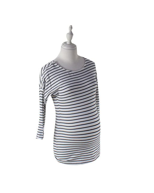 A Navy Long Sleeve Tops from Seraphine in size XS for maternity. (Front View)