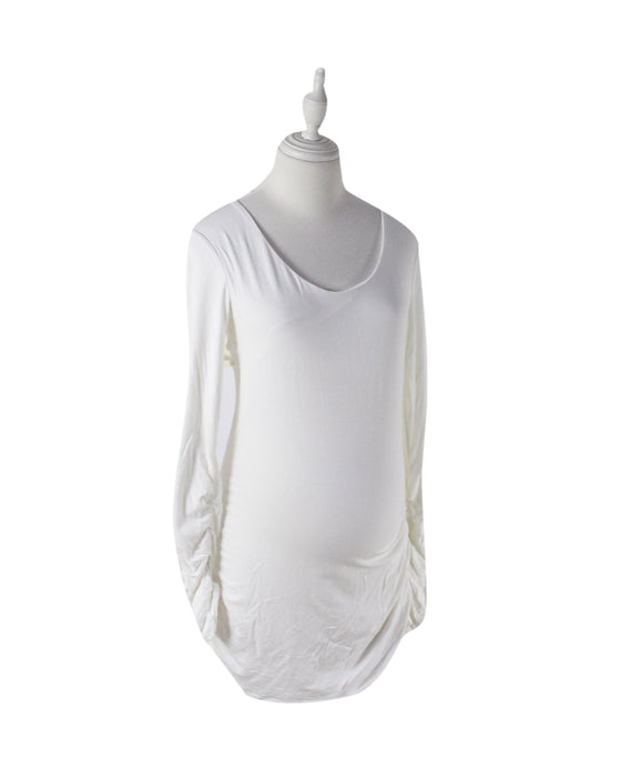 A White Long Sleeve Tops from Isabella Oliver in size S for maternity. (Front View)