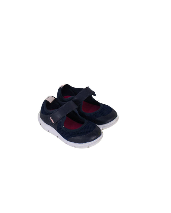 A Navy Sandals from Bibi in size 4T for girl. (Front View)
