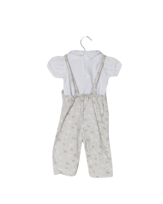 A White Short Sleeve Bodysuits from Dr. Kid in size 6-12M for girl. (Back View)