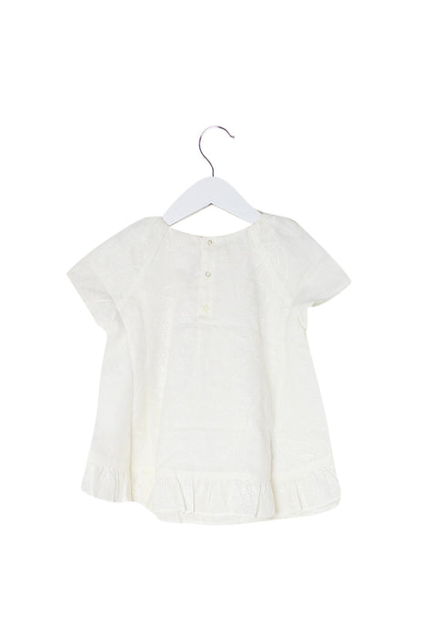 A White Short Sleeve Tops from Bonpoint in size 4T for girl. (Back View)