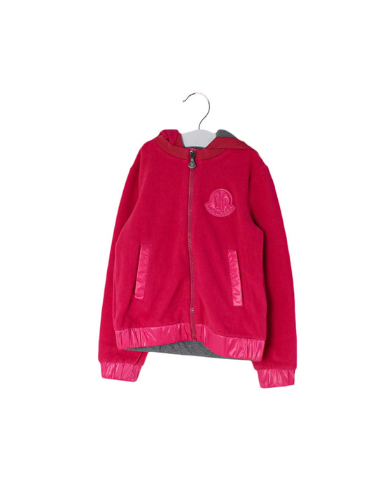 A Pink Cardigans from Moncler in size 4T for girl. (Front View)