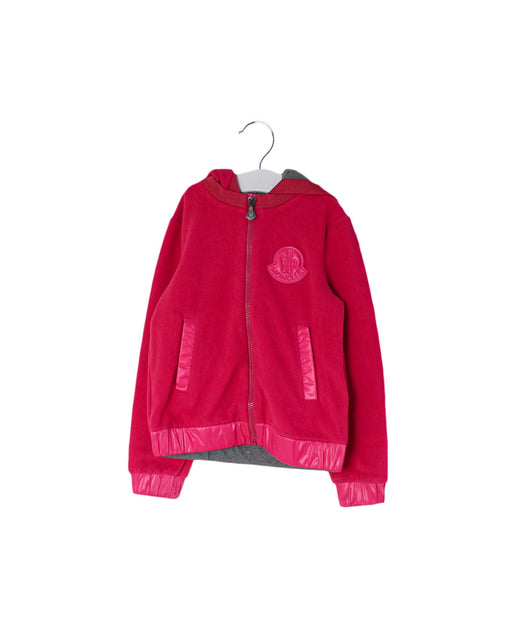 A Pink Cardigans from Moncler in size 4T for girl. (Front View)