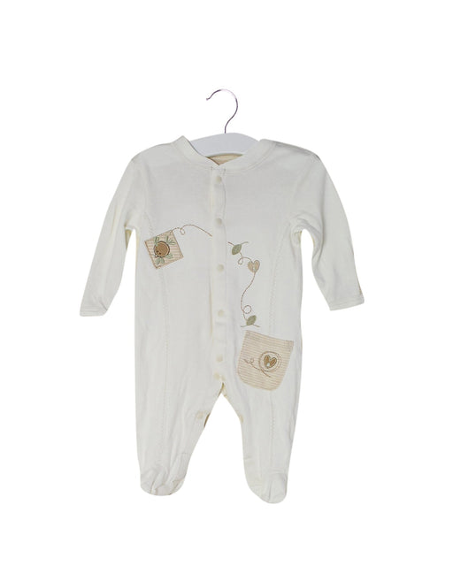 A Ivory Long Sleeve Jumpsuits from Natures Purest in size 3-6M for neutral. (Front View)