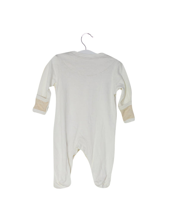 A Ivory Long Sleeve Jumpsuits from Natures Purest in size 3-6M for neutral. (Back View)