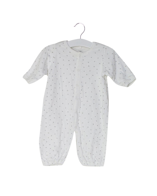 A White Long Sleeve Jumpsuits from Petit Bateau in size 0-3M for neutral. (Front View)