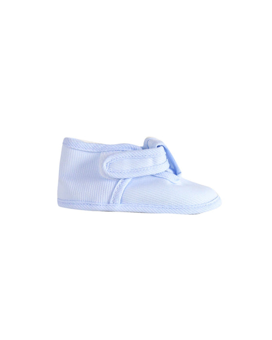 A Blue Booties from Cambrass in size 6-12M for neutral. (Back View)