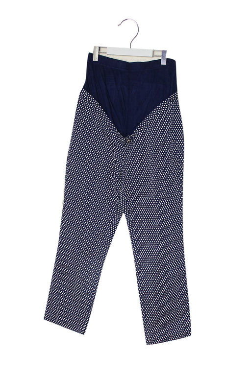 A Navy Casual Pants from Seraphine in size S for maternity. (Front View)