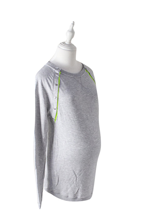 A Grey Long Sleeve Tops from Seraphine in size XS for maternity. (Front View)