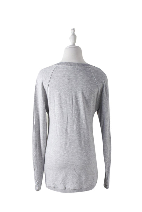 A Grey Long Sleeve Tops from Seraphine in size XS for maternity. (Back View)
