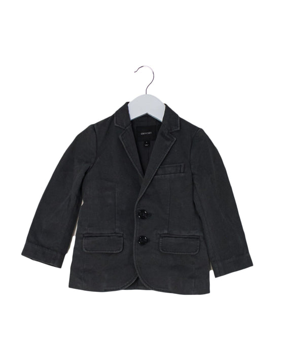 A Grey Blazers from Crewcuts in size 2T for boy. (Front View)