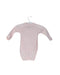 A Pink Long Sleeve Bodysuits from Petit Bateau in size 0-3M for girl. (Back View)