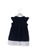 A Navy Sleeveless Dresses from Il Gufo in size 6-12M for girl. (Front View)