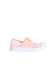 A Orange Slip Ons from Adidas in size 5T for girl. (Back View)