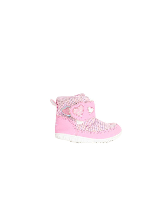 A Pink Winter Boots from Dr. Kong in size 12-18M for girl. (Back View)