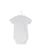 A White Short Sleeve Bodysuits from Natalys in size 6-12M for boy. (Front View)