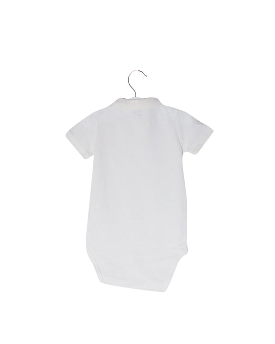 A White Short Sleeve Bodysuits from Natalys in size 6-12M for boy. (Back View)