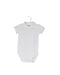A White Short Sleeve Bodysuits from Natalys in size 6-12M for boy. (Front View)