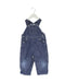 A Blue Long Overalls from Jacadi in size 6-12M for boy. (Front View)