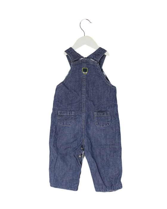 A Blue Long Overalls from Jacadi in size 6-12M for boy. (Back View)