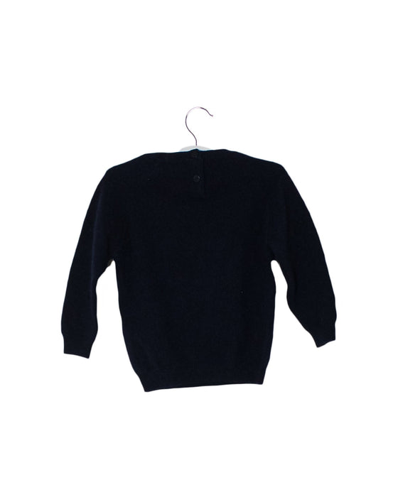 A Navy Knit Sweaters from Il Gufo in size 6-12M for boy. (Back View)