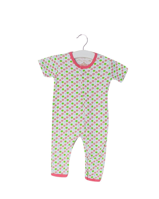 A Pink Short Sleeve Jumpsuits from Magnificent Baby in size 3-6M for girl. (Front View)