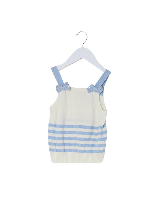 A Ivory Sleeveless Tops from Nicholas & Bears in size 3T for girl. (Front View)