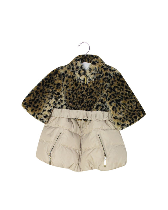 A Beige Puffer/Quilted Jackets from Nicholas & Bears in size 6-12M for girl. (Front View)