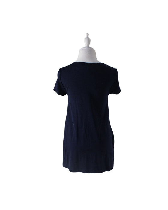 A Navy Short Sleeve Tops from Mayarya in size XS for maternity. (Back View)