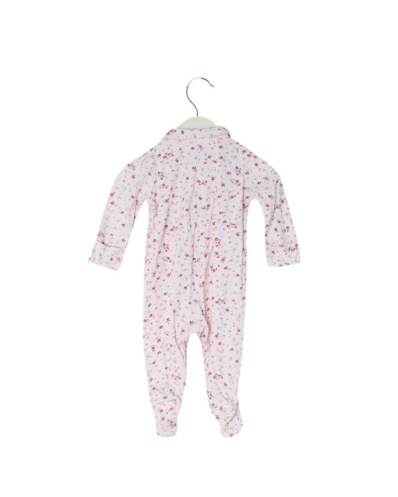 A Pink Long Sleeve Jumpsuits from The Little White Company in size 3-6M for girl. (Back View)