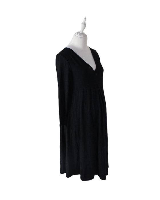 A Black Long Sleeve Dresses from Isabella Oliver in size XS for maternity. (Front View)