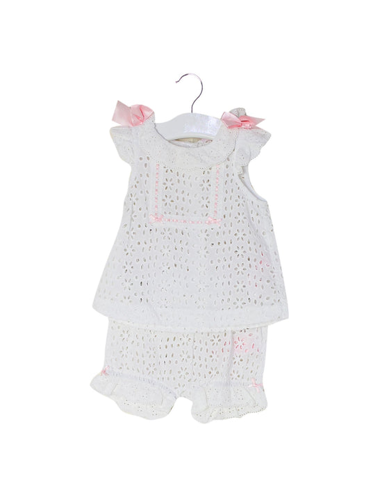 A White Sleeveless Tops from Nicholas & Bears in size 3-6M for girl. (Front View)