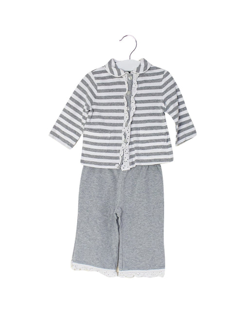 A Grey Long Sleeve Tops from Nicholas & Bears in size 6-12M for girl. (Front View)