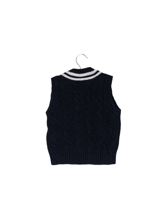 A Navy Sweater Vests from Tommy Hilfiger in size 6-12M for boy. (Back View)