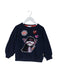 A Navy Crewneck Sweatshirts from Little Marc Jacobs in size 4T for girl. (Front View)