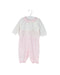 A White Long Sleeve Jumpsuits from Chickeeduck in size 6-12M for girl. (Front View)