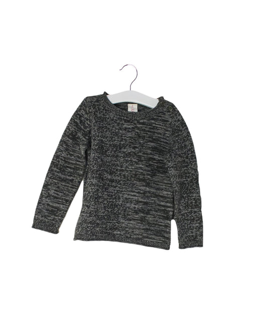 A Grey Knit Sweaters from Juliet & the Band in size 4T for girl. (Front View)