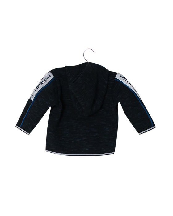A Navy Zippered Sweatshirts from Timberland in size 6-12M for boy. (Back View)