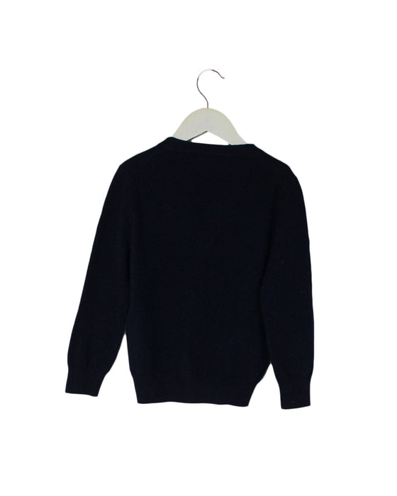 A Navy Cardigans from BYPAC in size 4T for boy. (Back View)