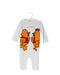 A White Long Sleeve Jumpsuits from Chickeeduck in size 12-18M for boy. (Front View)