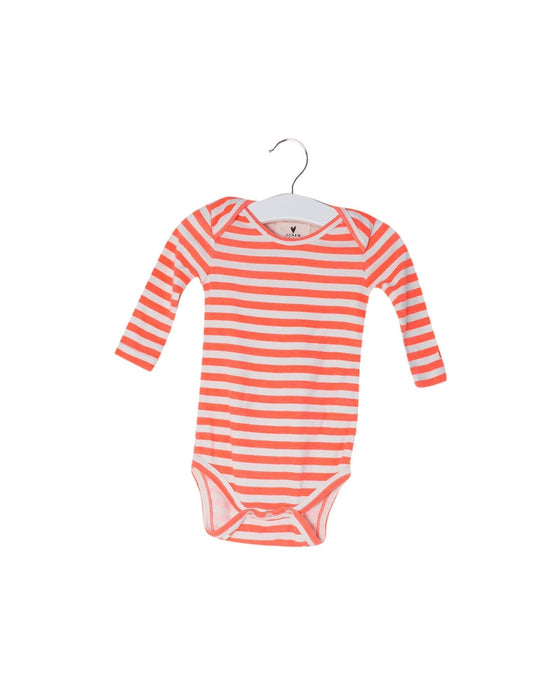 A Ivory Long Sleeve Bodysuits from J.Crew Baby in size 3-6M for girl. (Front View)