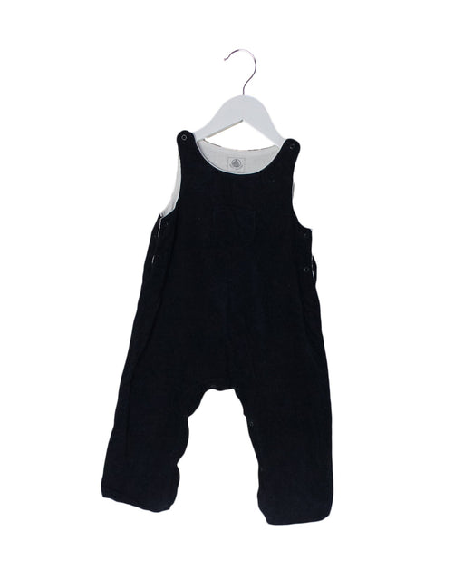A Navy Long Overalls from Petit Bateau in size 6-12M for neutral. (Front View)