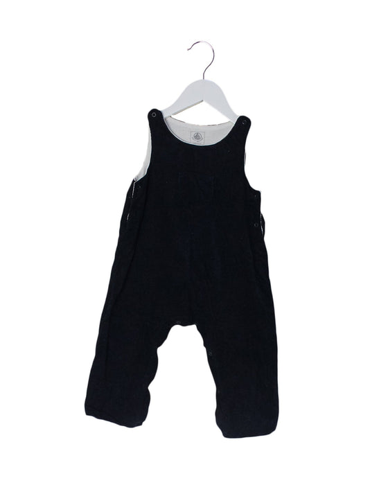 A Navy Long Overalls from Petit Bateau in size 6-12M for neutral. (Front View)