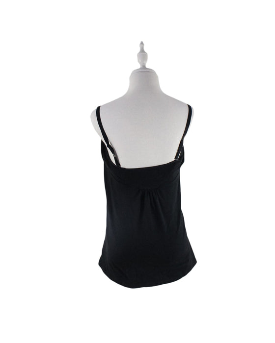 A Black Sleeveless Tops from Mayarya in size L for maternity. (Back View)