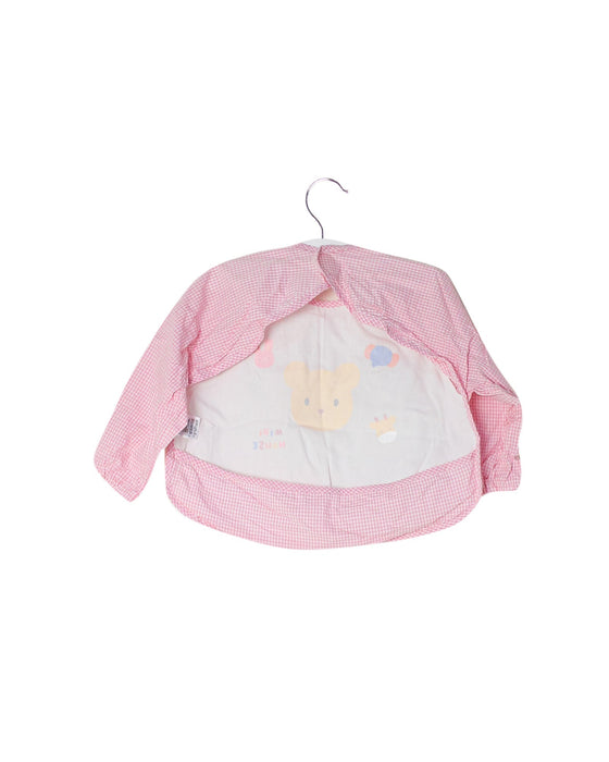 A Pink Bibs from Miki House in size 12-18M for girl. (Back View)