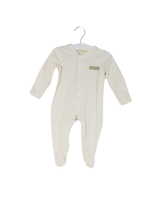 A Beige Long Sleeve Jumpsuits from Natures Purest in size 0-3M for neutral. (Front View)