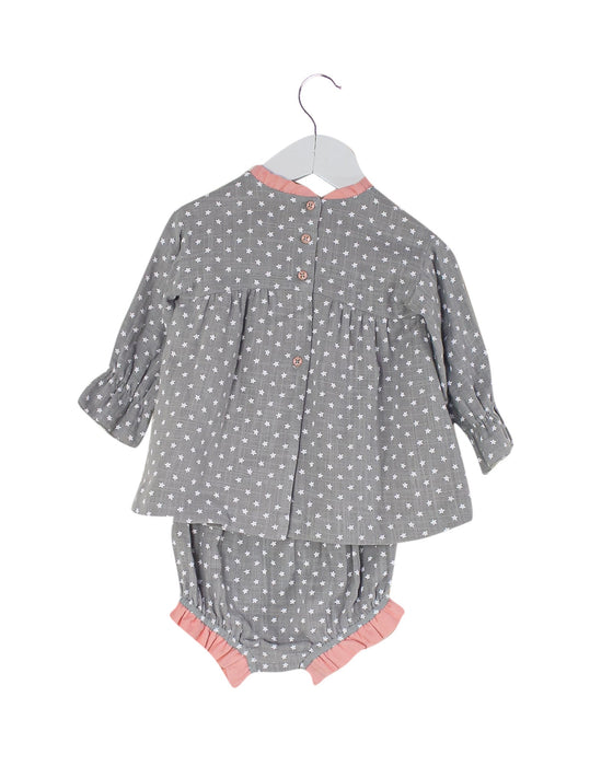 A Grey Shorts Sets from Nanos in size 6-12M for girl. (Back View)