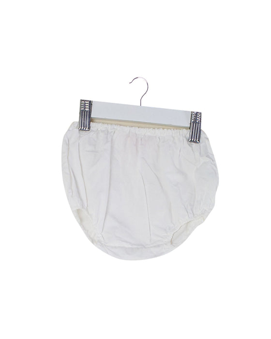 A White Bloomers from Bonpoint in size 3-6M for girl. (Front View)