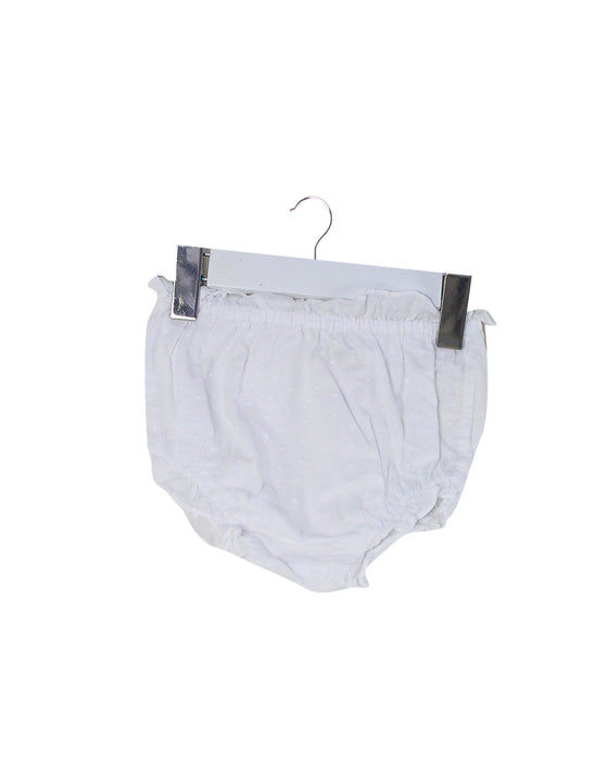 A White Bloomers from Nanos in size 6-12M for girl. (Front View)